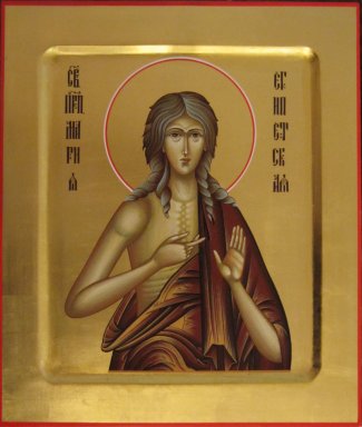 Икона Мария Египетская  Размер 21х25